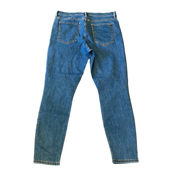 Banana Republic Factory High Rise Distressed Skinny Jeans Size 14/32 - Picture 3 of 8